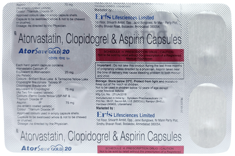 Atorsave Gold 20 Capsule image Atorsave Gold 20 Capsule image