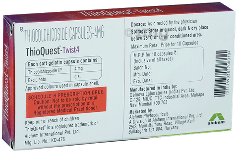 Thioquest-Twist 4 Fast Acting Capsule image Thioquest-Twist 4 Fast Acting Capsule image