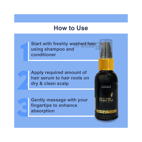Cozmix Hair & Scalp Energize Serum: Buy pump bottle of 50.0 ml