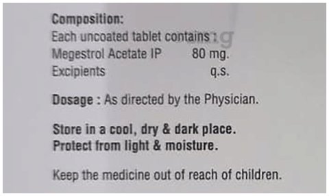 MEGesta 80mg Tablet image