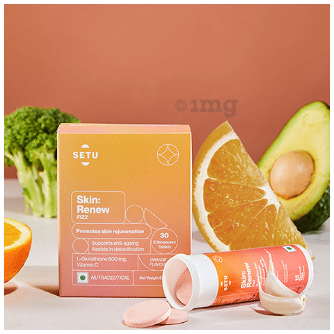 Setu Combo Pack of Organic Rose Water (100ml) & Skin: Renew Fizz Glutathione  & Vitamin C Effervescent Tablets (30 Each): Buy combo pack of 2.0 Packs at    in India | 1mg