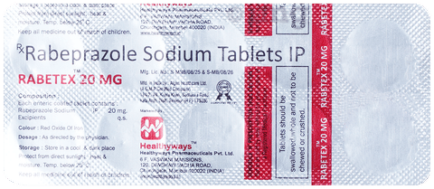 Rabetex 20mg Tablet image