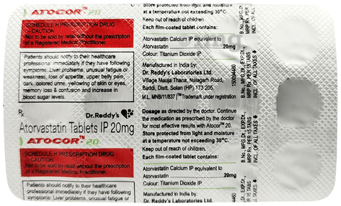 ATOcor 20 Tablet image