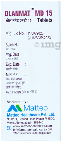 Olanmat MD 15 Tablet image Olanmat MD 15 Tablet image