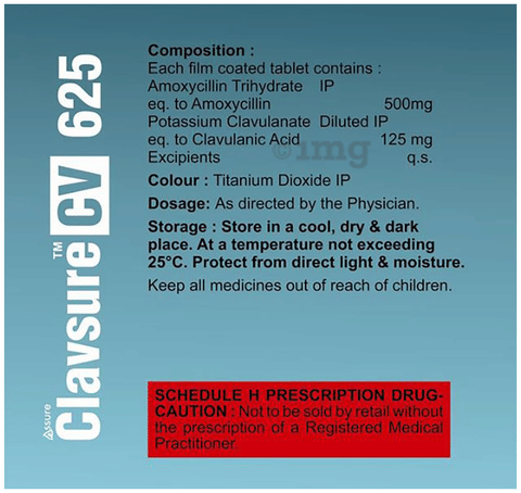 Clavsure CV 625 Tablet image Clavsure CV 625 Tablet image