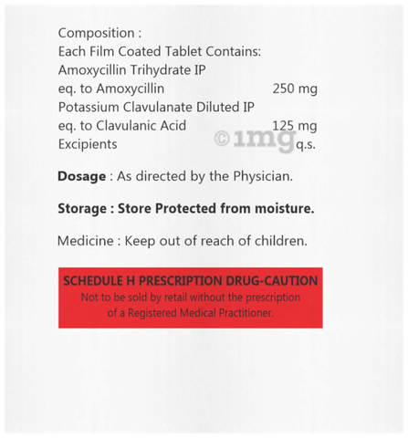 Moxyvil CV 375 Tablet image
