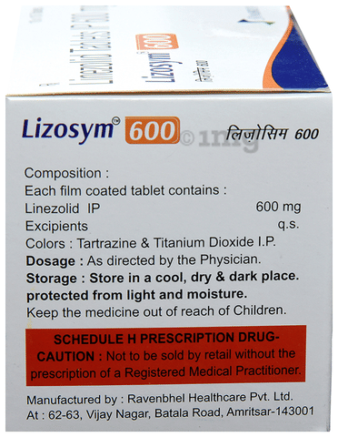 Lizosym 600 Tablet image