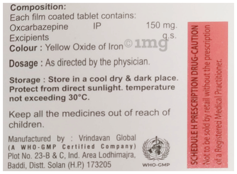 Oxcarit 150 Tablet image