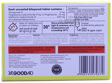 Gliaid MP 2 Tablet SR image Gliaid MP 2 Tablet SR image
