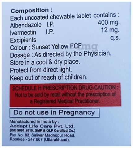 Alzap Chewable Tablet image