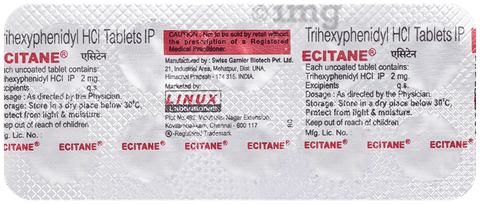 Ecitane 2mg Tablet image