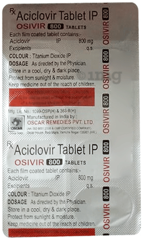 Osivir 800mg Tablet image