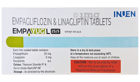 Empayug L 25/5 Tablet image Empayug L 25/5 Tablet image