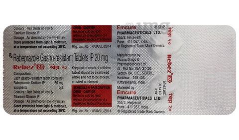 Rebez 20mg Tablet image Rebez 20mg Tablet image