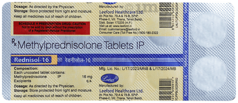 Rednisol 16mg Tablet image