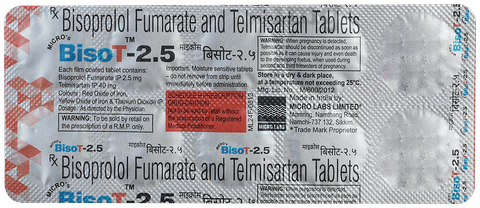 Bisot 2.5mg/40mg Tablet image