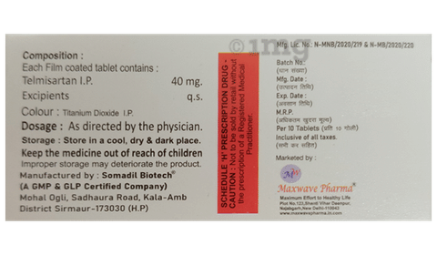 Telbless 40 Tablet image