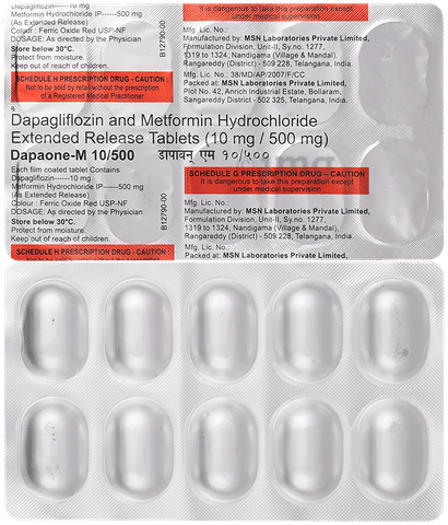 Dapaone-M 10mg/500mg Tablet