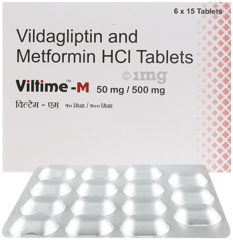 Viltime M 500mg/50mg Tablet image Viltime M 500mg/50mg Tablet image