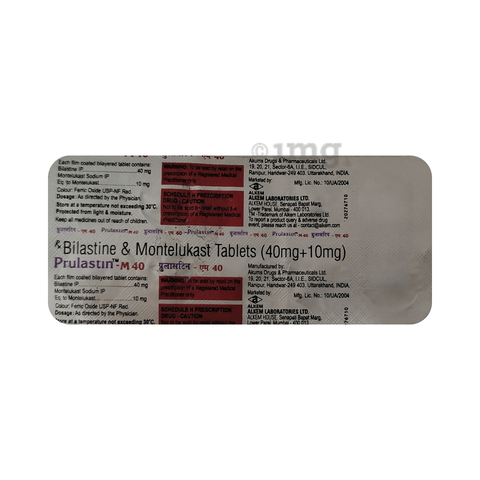 Prulastin-M 40 Tablet image Prulastin-M 40 Tablet image