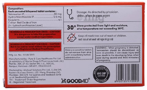 Aidsartan H 80/12.5 Tablet