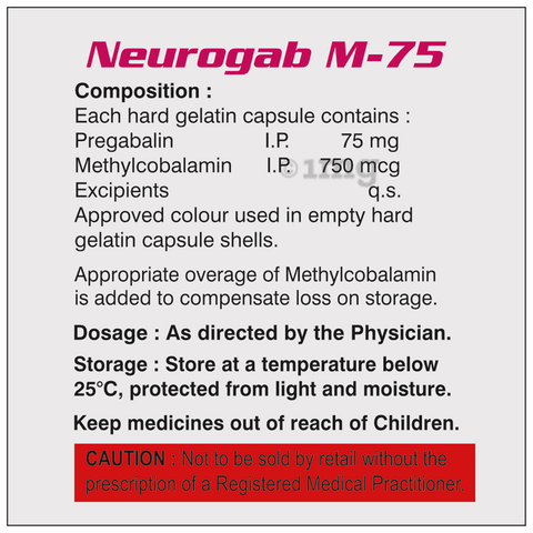 Neurogab M 75 Capsule image