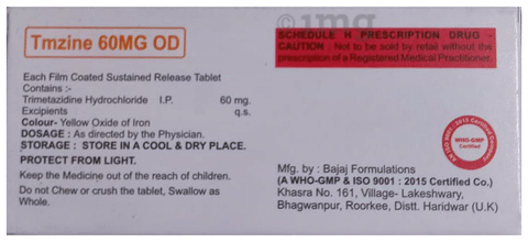 Tmzine 60MG OD Tablet