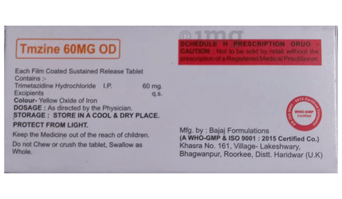 Tmzine 60MG OD Tablet image