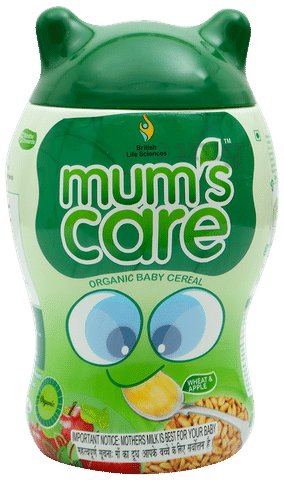 Mum's Care Organic Baby Cereal Wheat Apple: Buy box of gm