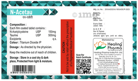 N-Acetau Tablet image N-Acetau Tablet image