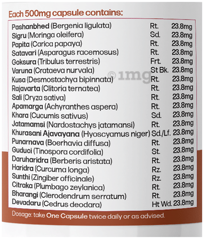 Cureayu CreatiCare Capsules | Supports Healthy Creatinine Level & Kidney Detox | 21+ Natural Herbs 4