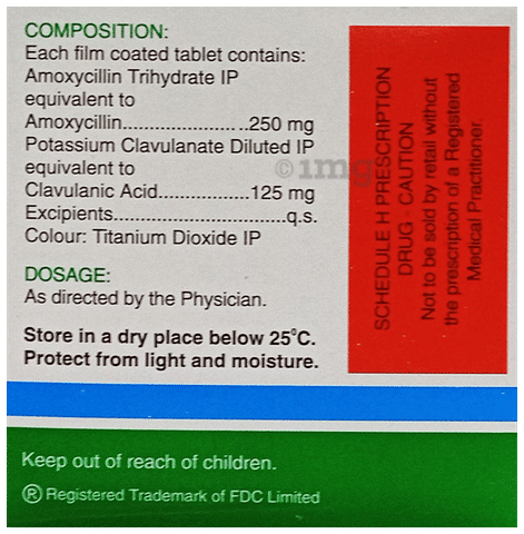 Flemiclav 375 Tablet image