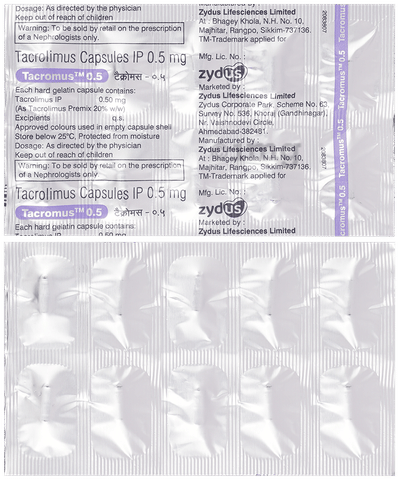 Tacromus 0.5 Capsule image
