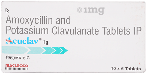 Acuclav 1000mg Tablet image