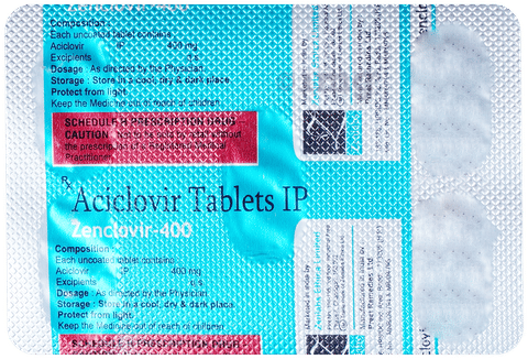 Zenclovir 400mg Tablet image Zenclovir 400mg Tablet image