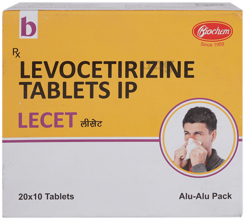 Lecet 5mg Tablet image