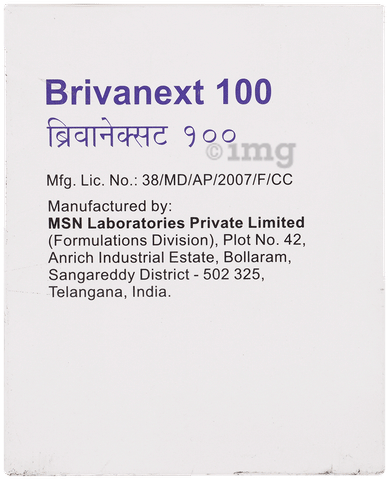Brivanext 100mg Tablet image Brivanext 100mg Tablet image