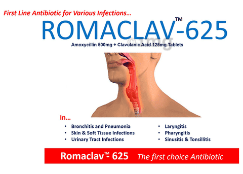 Romaclav 625 Tablet image