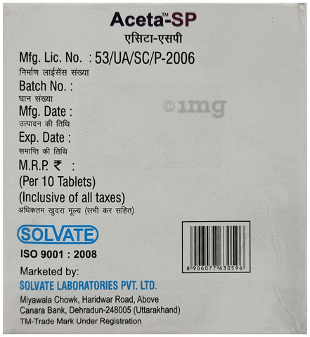 Aceta SP Tablet image Aceta SP Tablet image