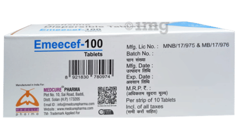 Emeecef 100mg Tablet image