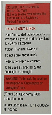 Votrient 400mg Tablet