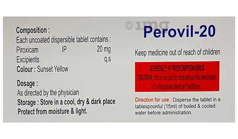Perovil 20 Tablet DT image
