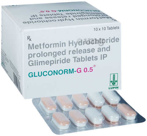 Gluconorm-G 0.5mg/500mg Tablet PR