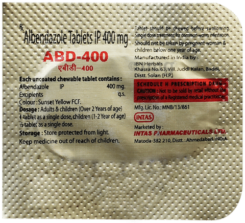 Abd 400mg Tablet image