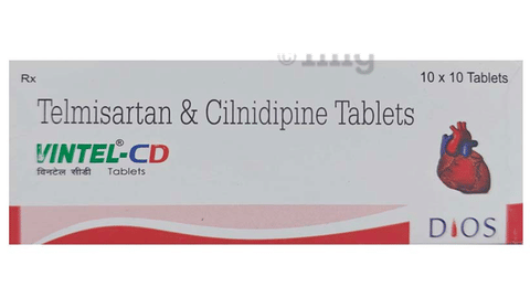 Vintel CD 10mg/40mg Tablet image Vintel CD 10mg/40mg Tablet image