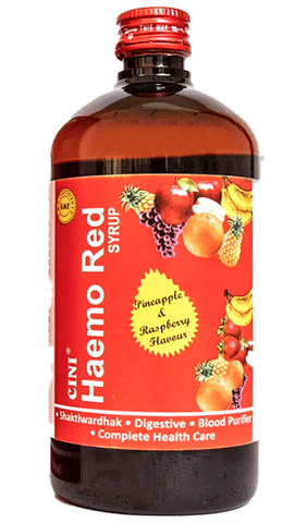 Cini Haemo Red Syrup Pineapple & Raspberry image Cini Haemo Red Syrup Pineapple & Raspberry image