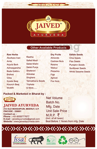 Jaived Ayurveda Salab Mishri | Boosts Vitality & Enhances Sexual
