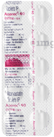 Atorec 40 Tablet image