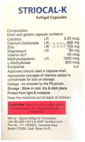 Striocal-K Softgel Capsule image Striocal-K Softgel Capsule image