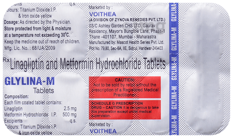 Glylina-M 500 Tablet image